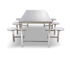 Canteen table, 6-seat