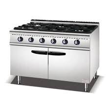 Six-burner gas range