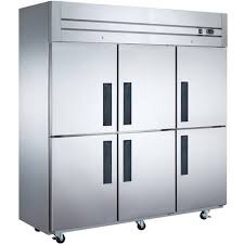 Upright refrigerator cabinet